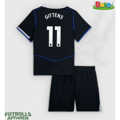 Chelsea Jamie Gittens #11 Tredjeställ Barn 2025-26 Kortärmad (+ Korta byxor)